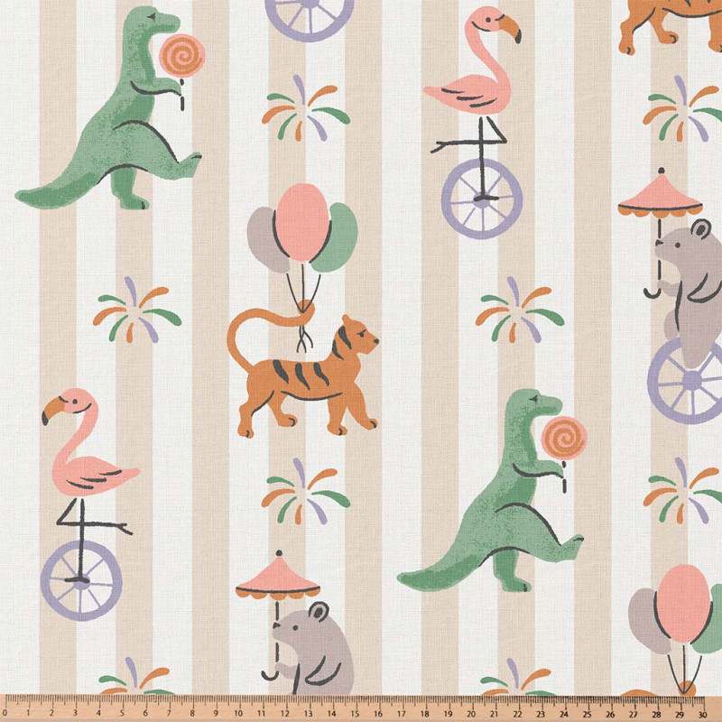 Printed Cotton FETEFORRAINE Gray / Green